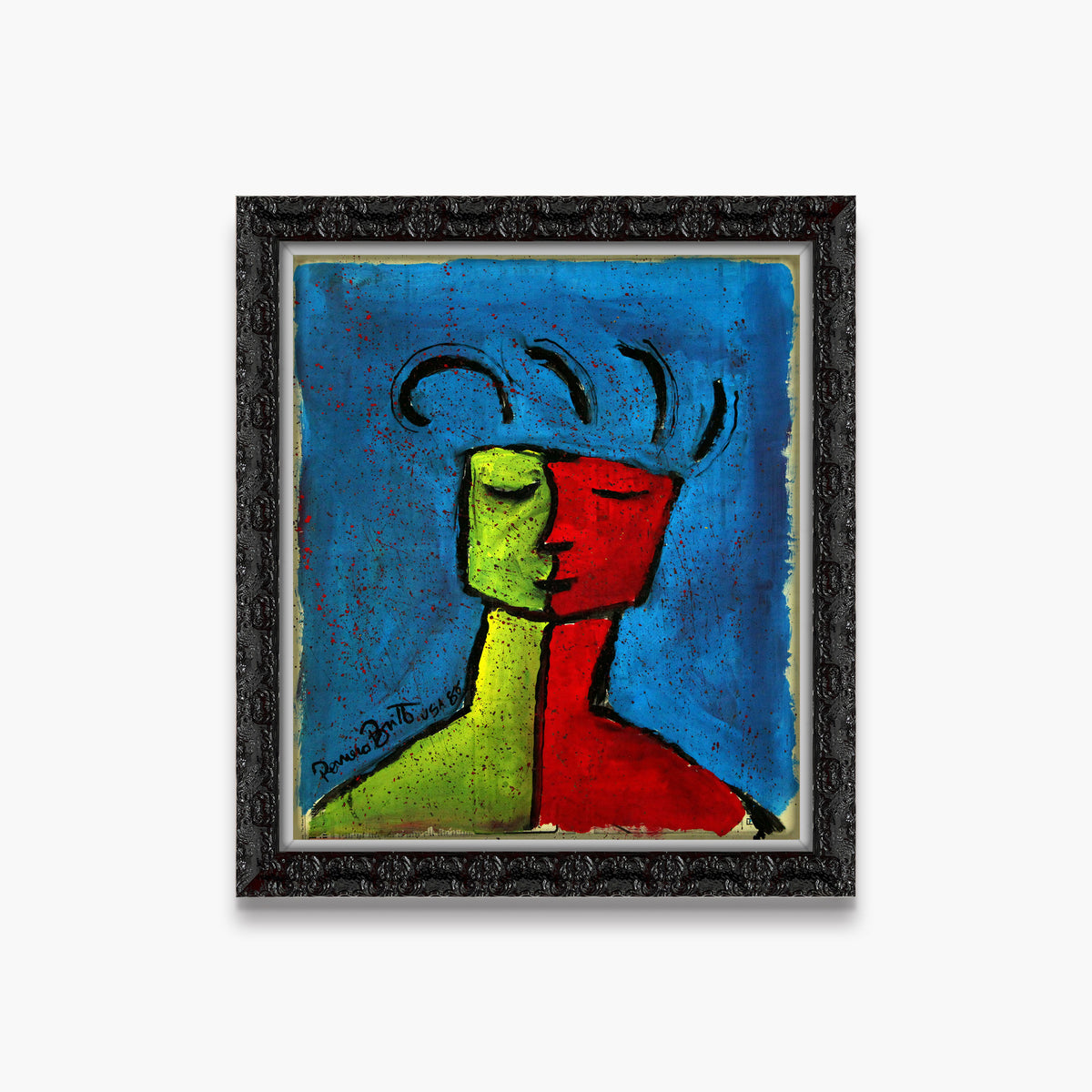 Blue - Original Vintage Painting