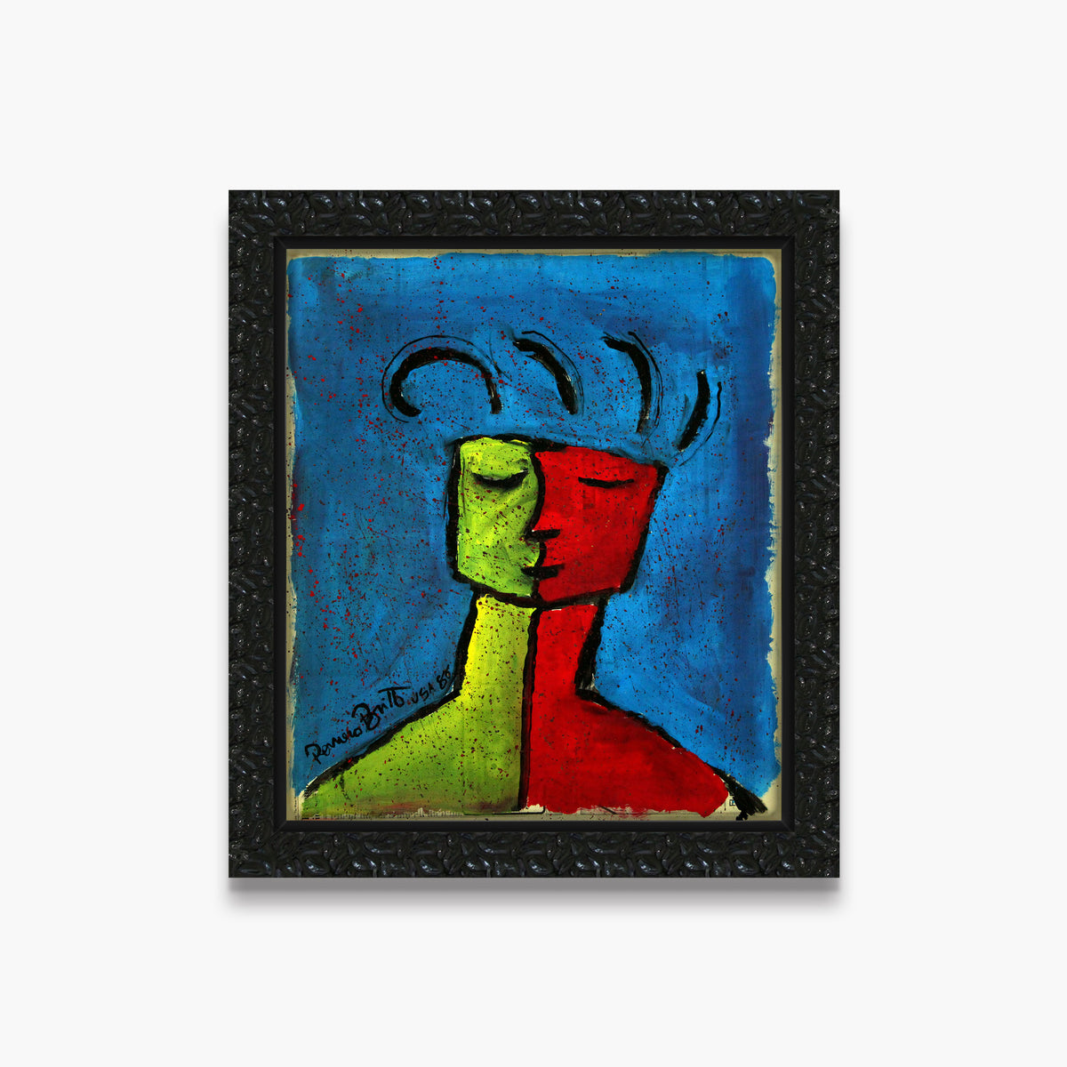 Blue - Original Vintage Painting