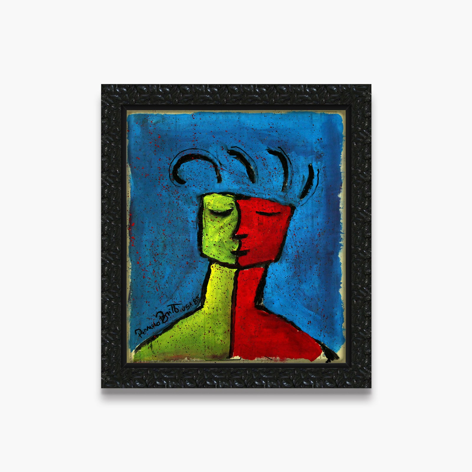 Blue - Original Vintage Painting