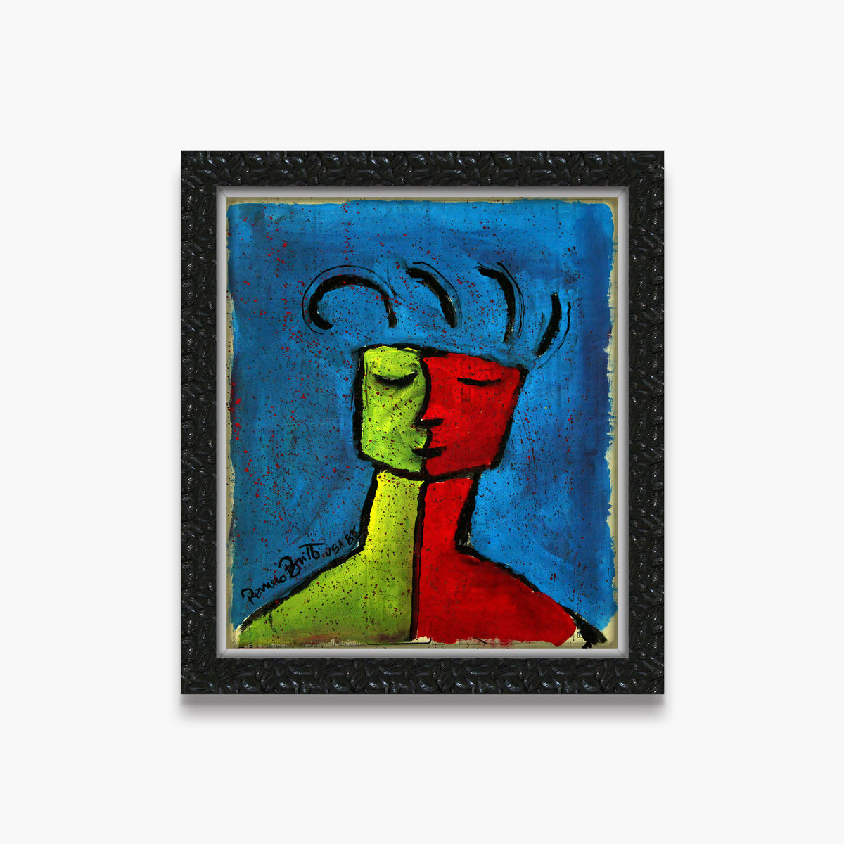 Blue - Original Vintage Painting
