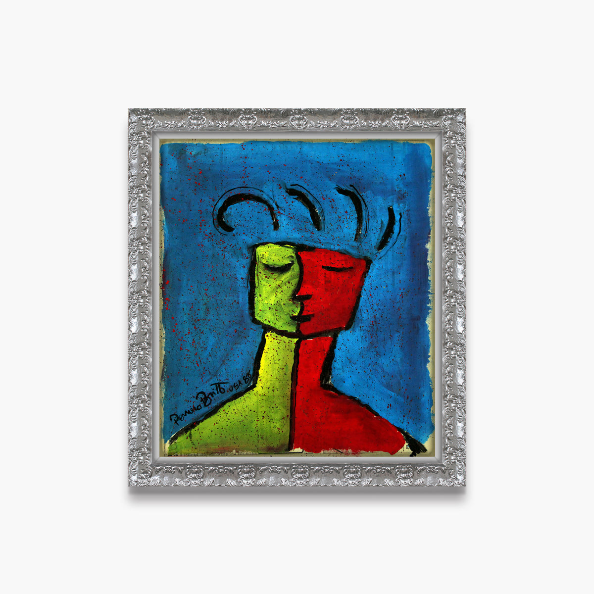Blue - Original Vintage Painting