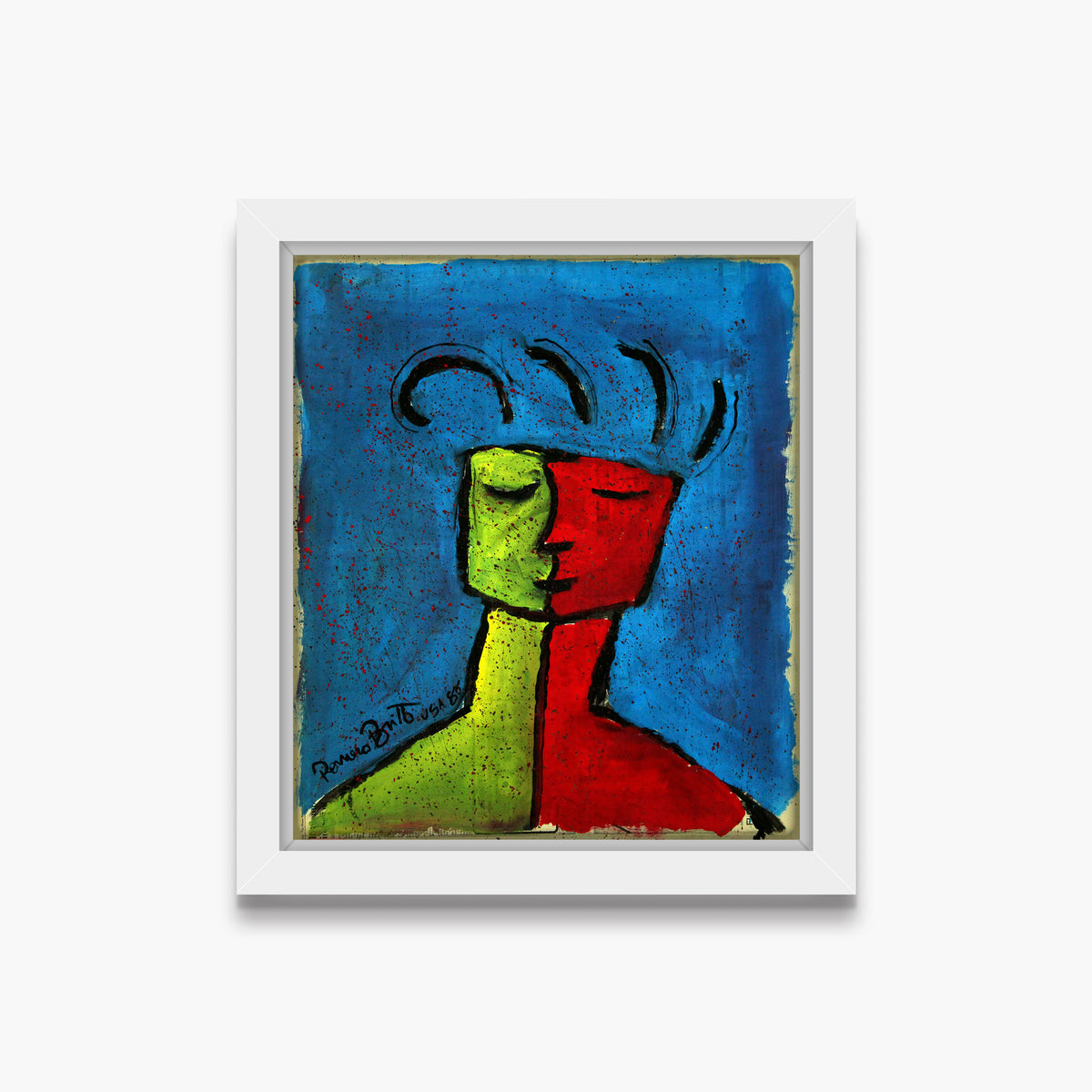 Blue - Original Vintage Painting