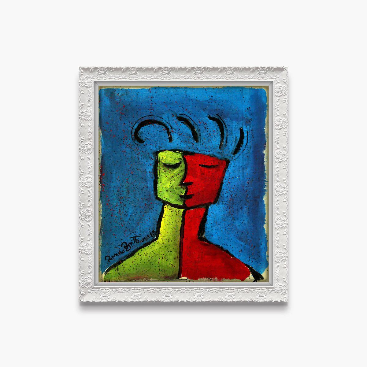 Blue - Original Vintage Painting