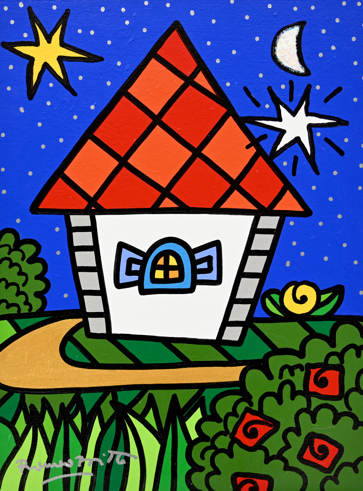Home On The Hill - Original Painting