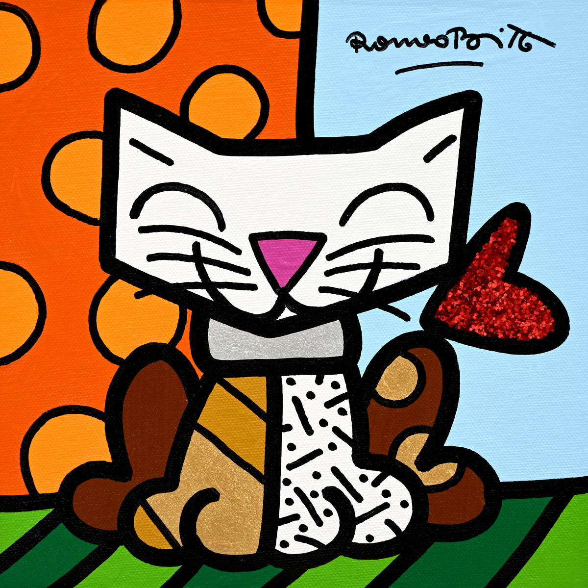 One Cat - Original Painting