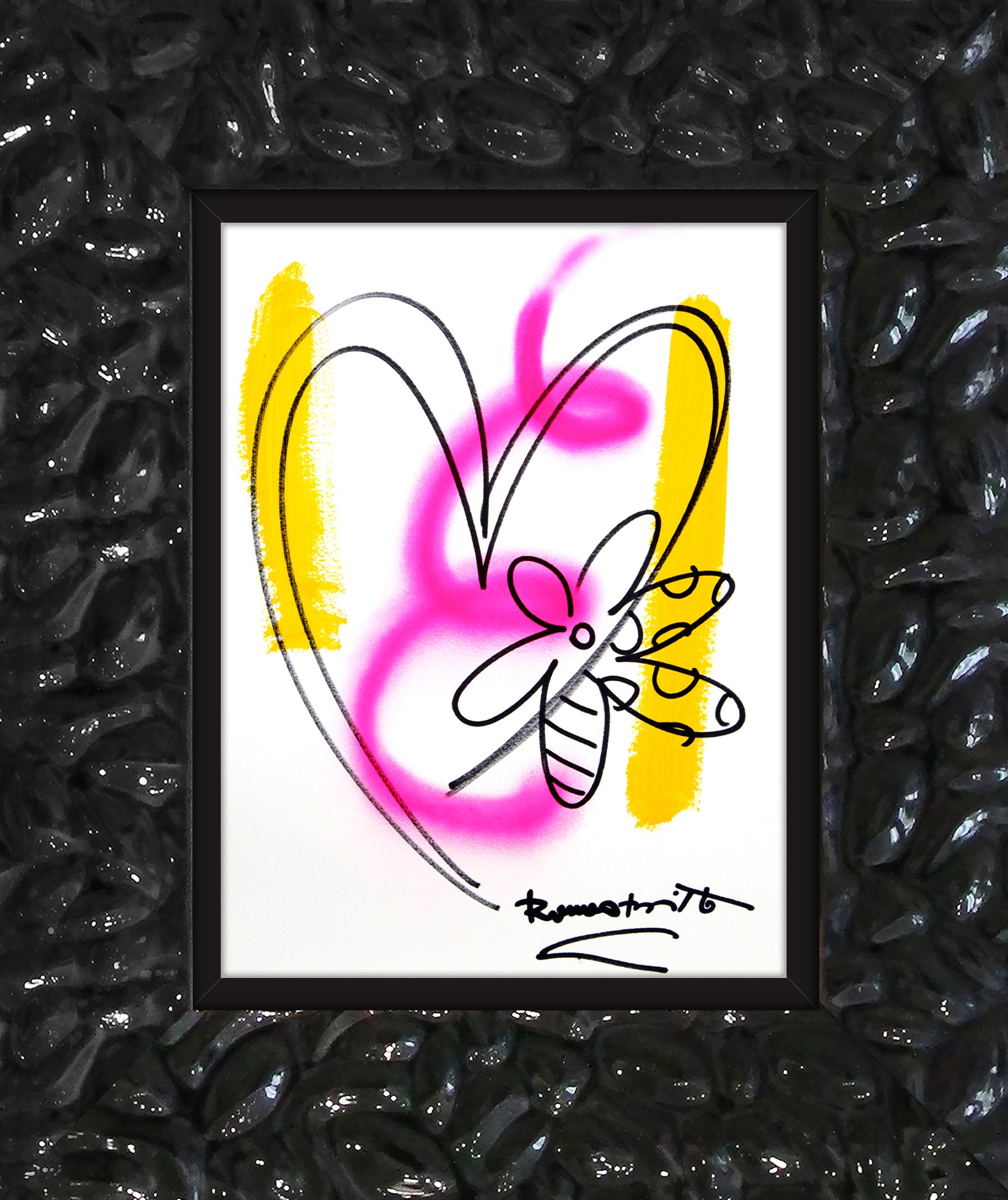 evolution original drawing  artistic colorful design collectible
