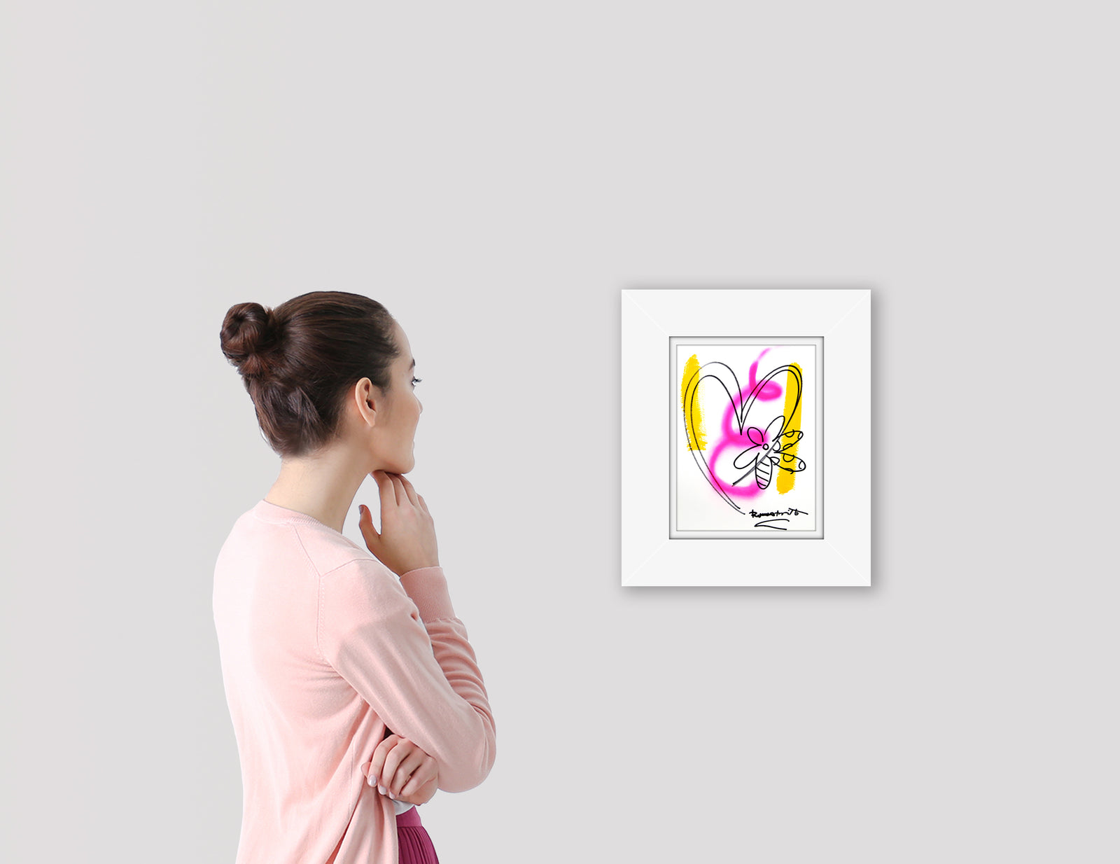 evolution original drawing  artistic colorful design collectible