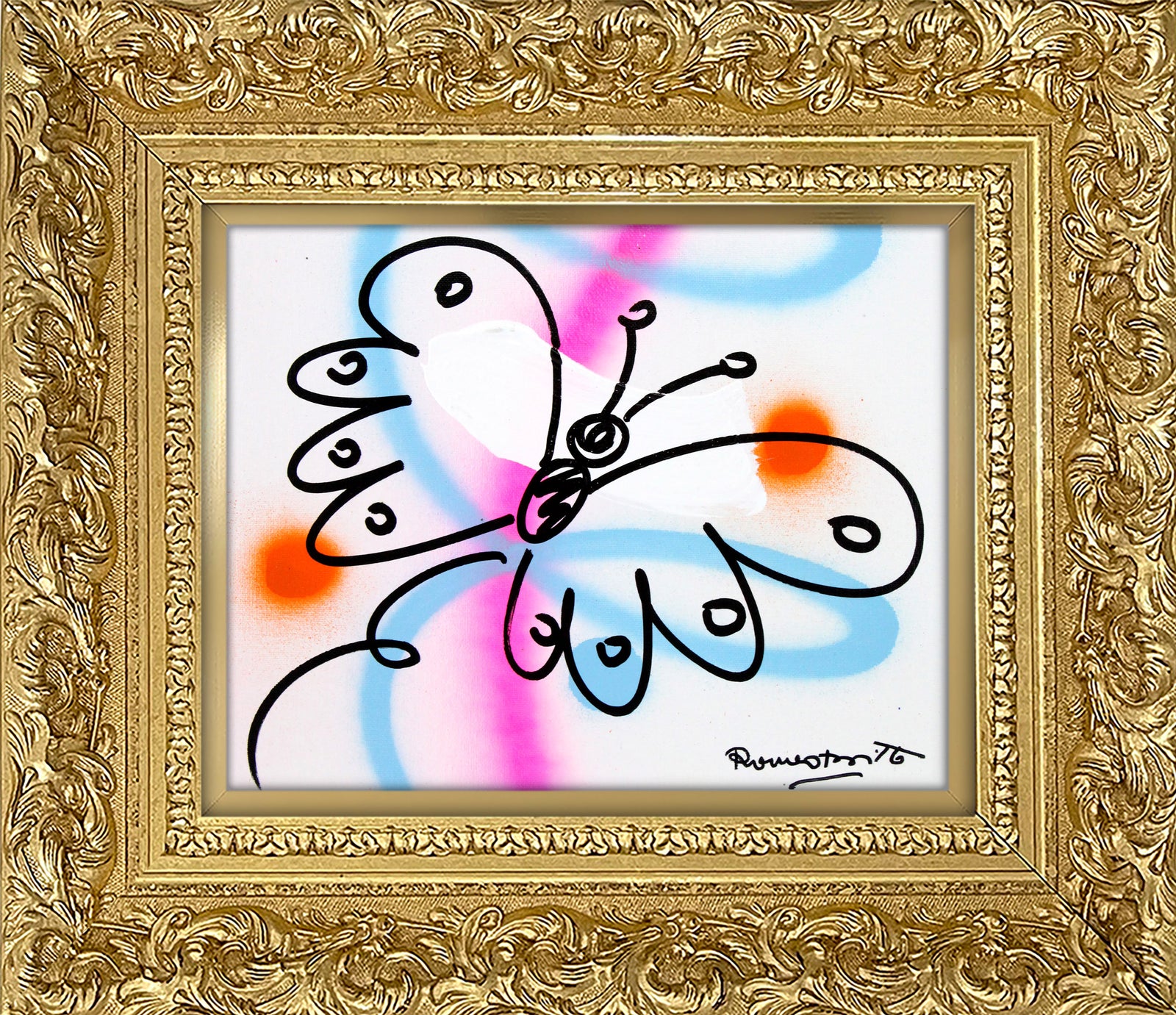 modern pop art evolution original drawing  vibrant home decor