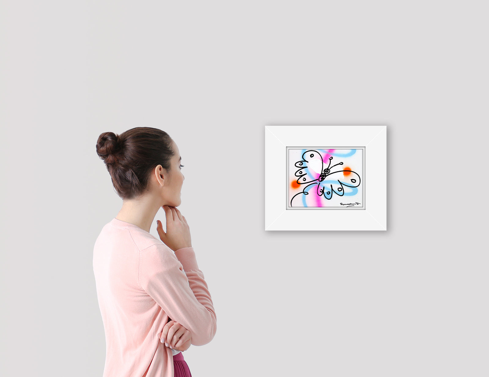evolution original drawing  artistic colorful design collectible