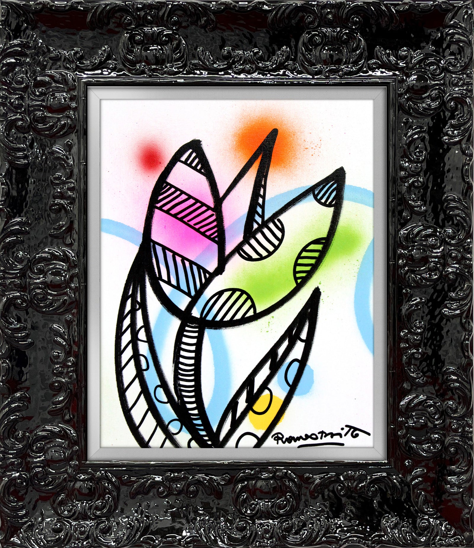 evolution original drawing  colorful decorative collectible gift idea