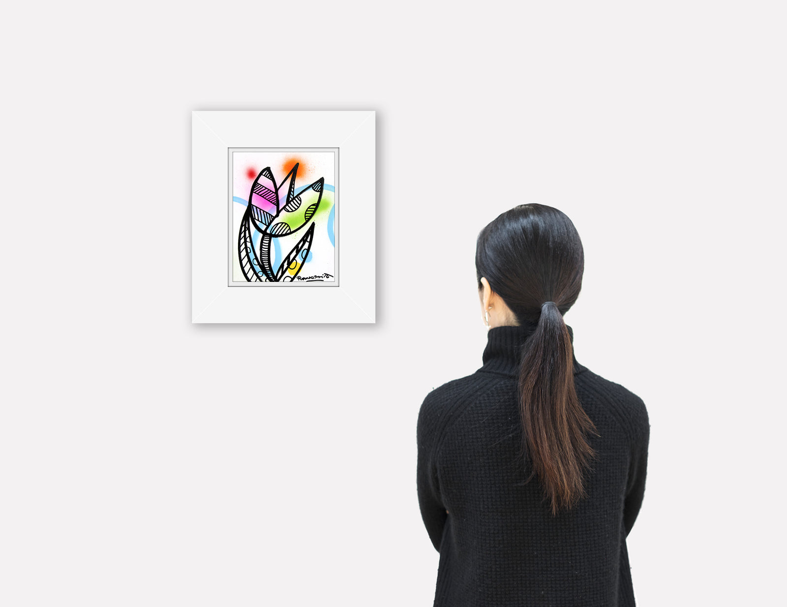 evolution original drawing  artistic colorful design collectible