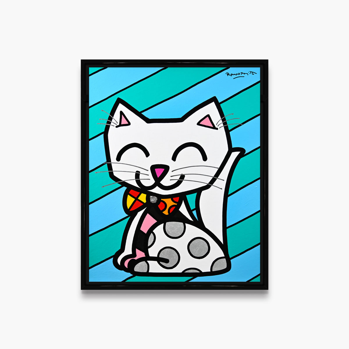 The White Cat - Original Painting
