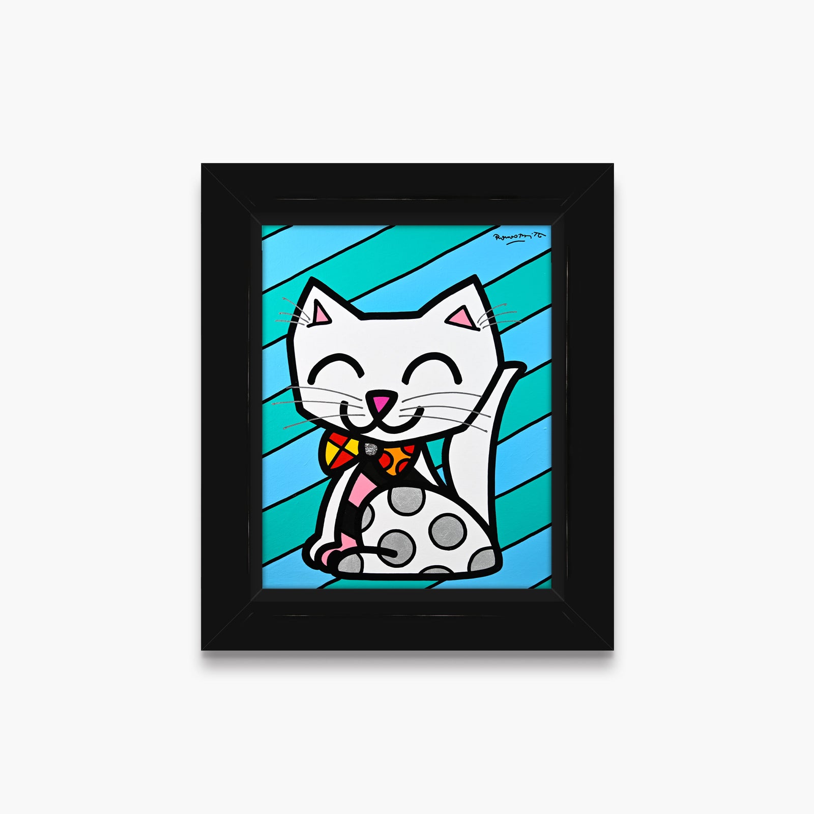 The White Cat - Original Painting