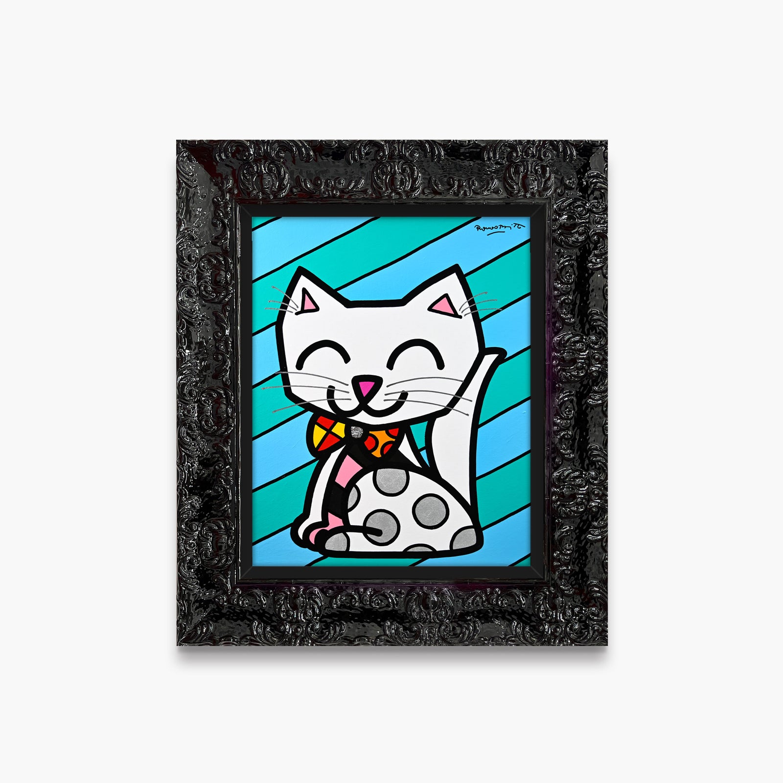 The White Cat - Original Painting
