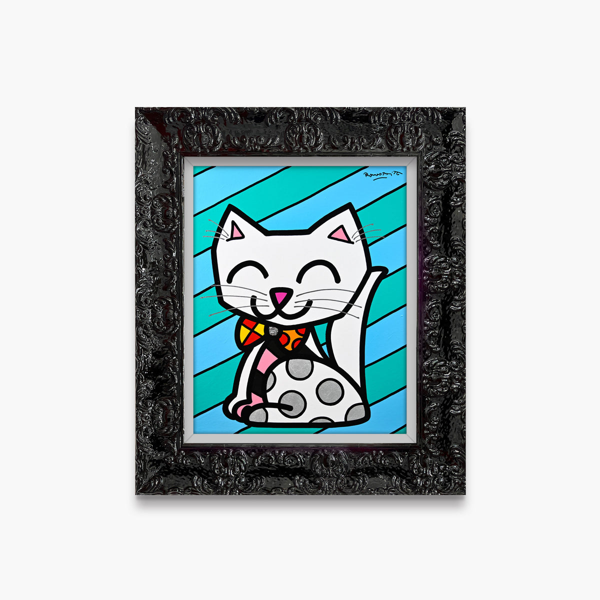 The White Cat - Original Painting