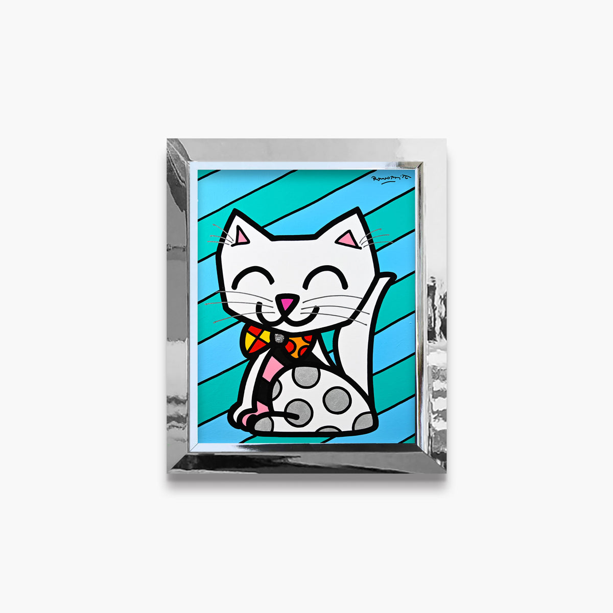 The White Cat - Original Painting