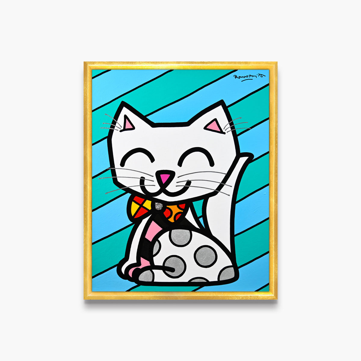 The White Cat - Original Painting