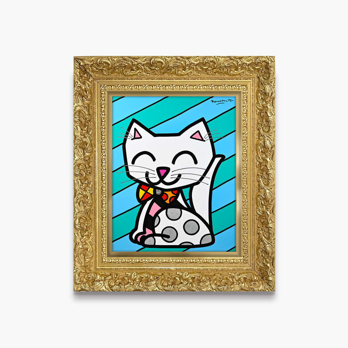 The White Cat - Original Painting