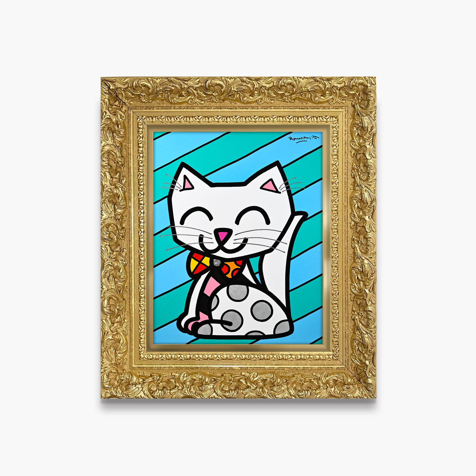 The White Cat - Original Painting