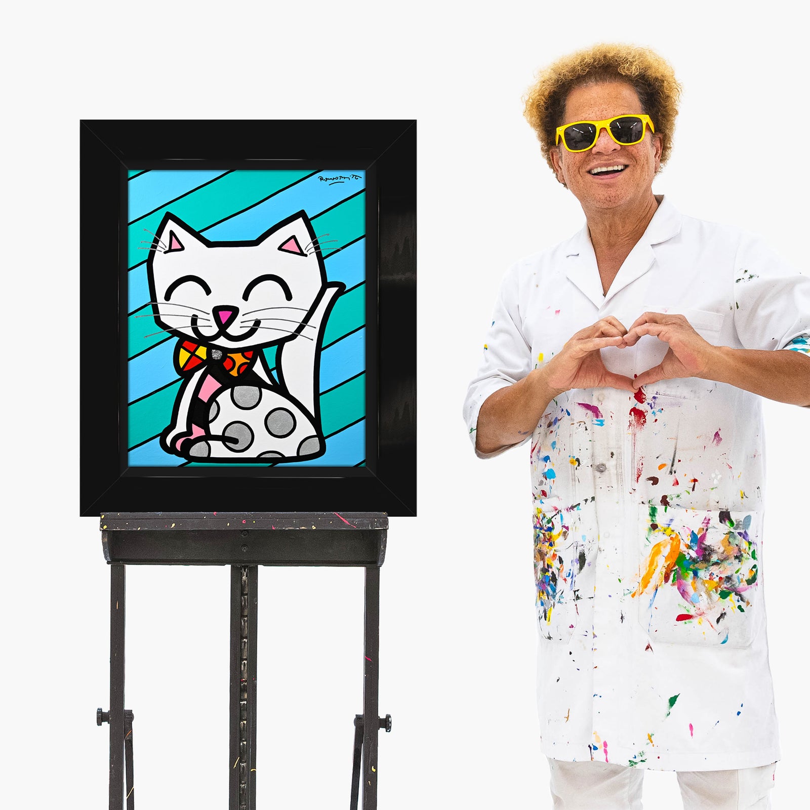 The White Cat - Original Painting