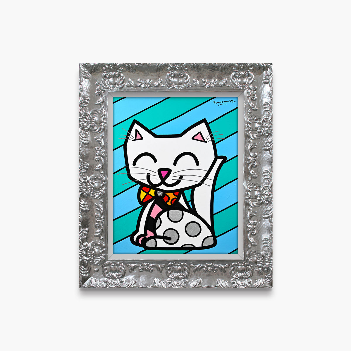 The White Cat - Original Painting