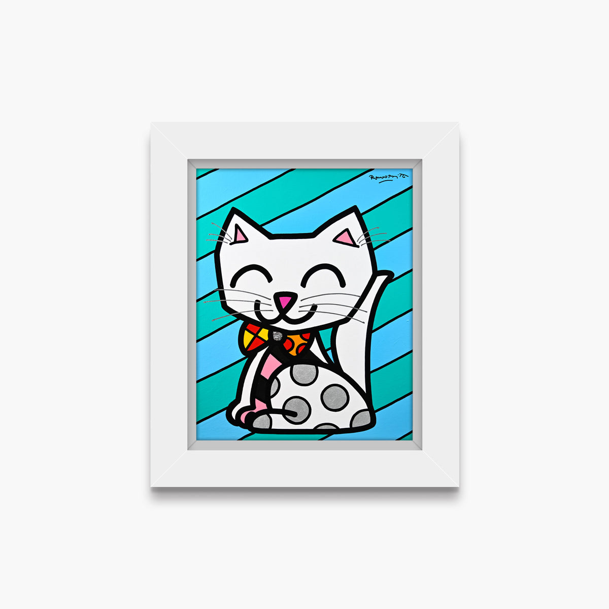 The White Cat - Original Painting