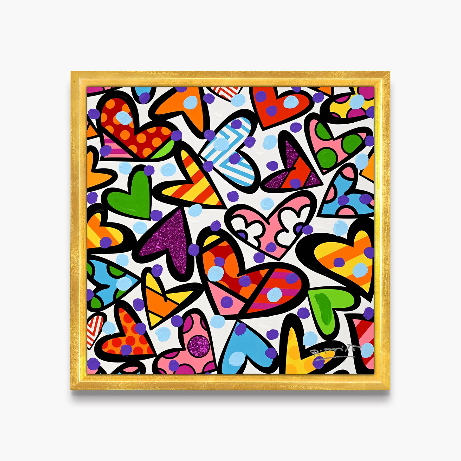 Hearts - Mixed Media Original