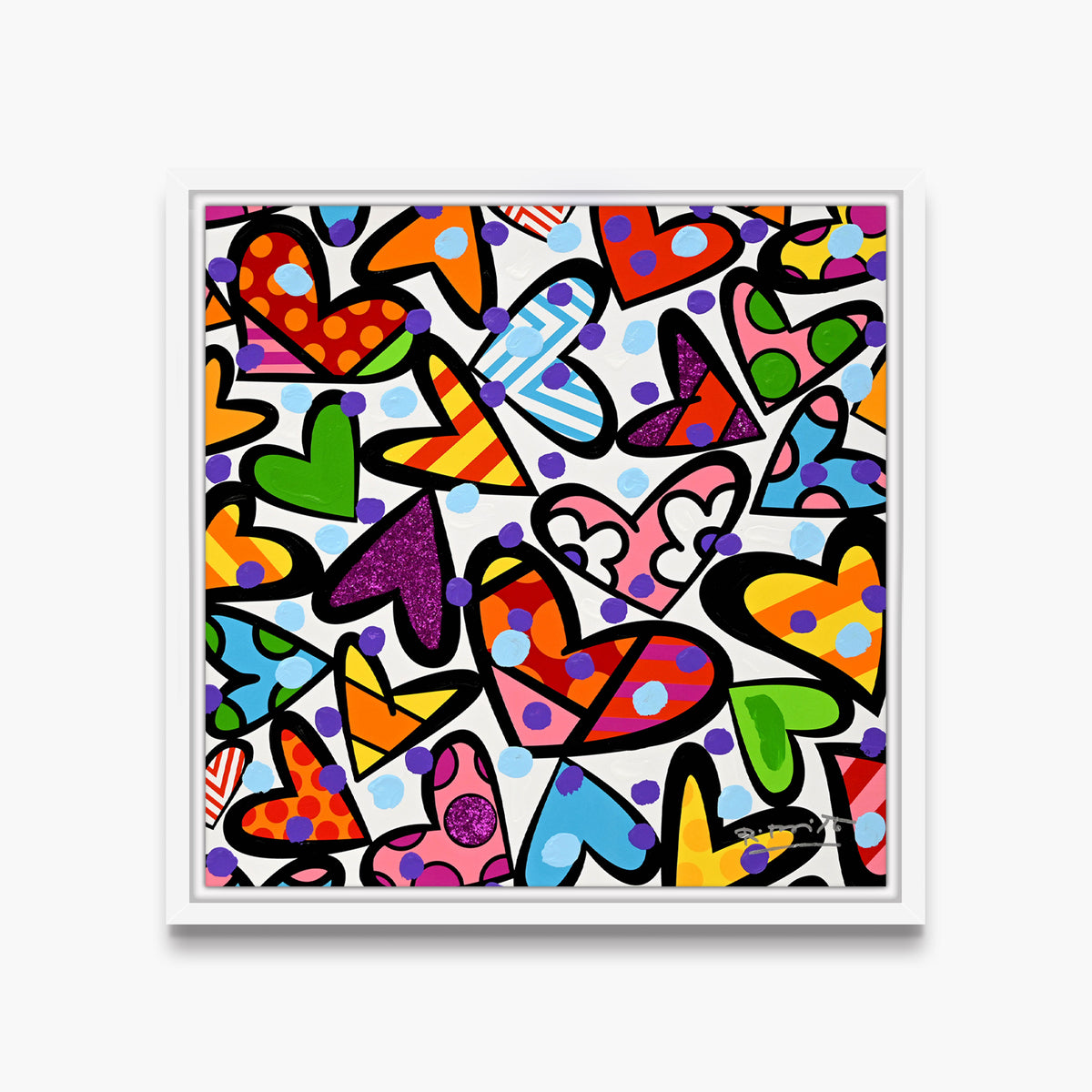 Hearts - Mixed Media Original