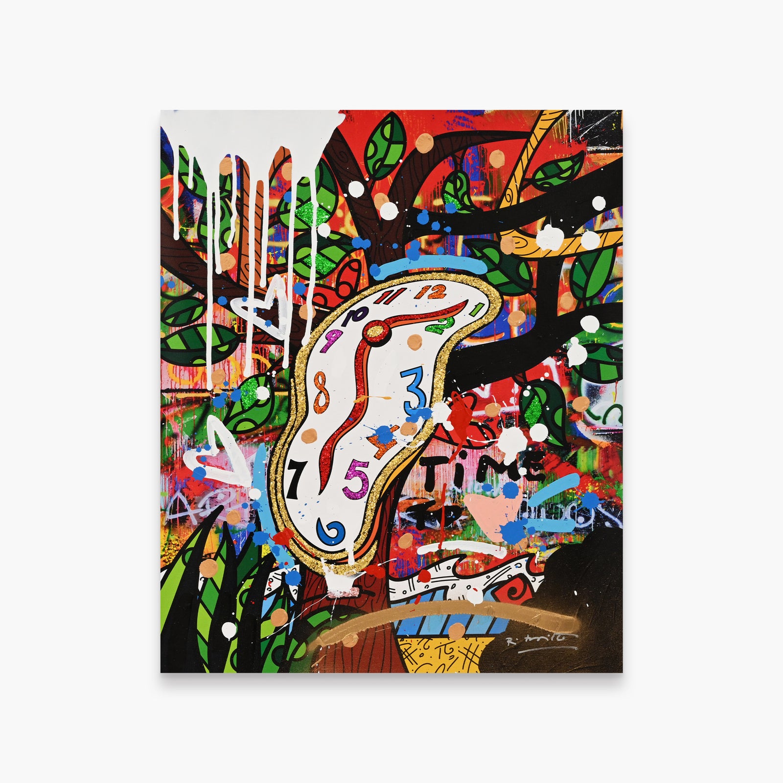 Time Is Relative - Mixed Media Original