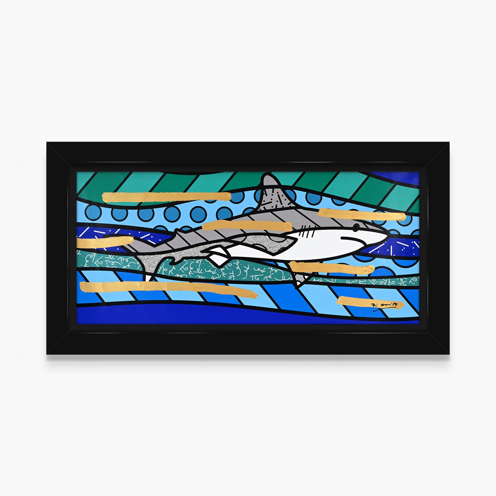 Brendan's Shark - Mixed Media Original