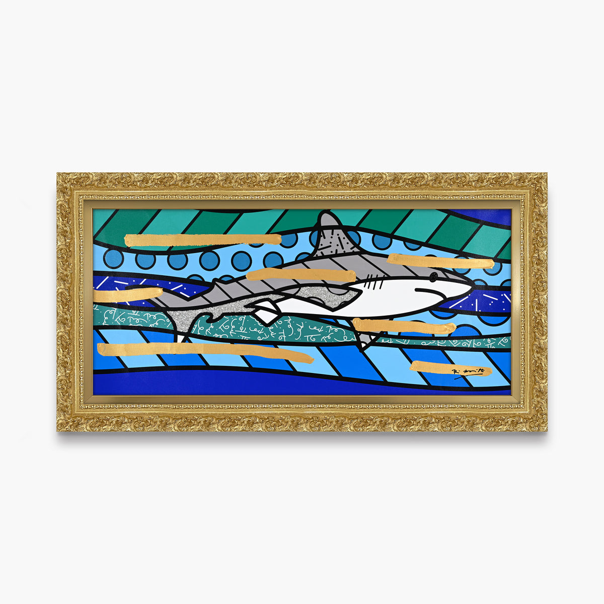 Brendan's Shark - Mixed Media Original