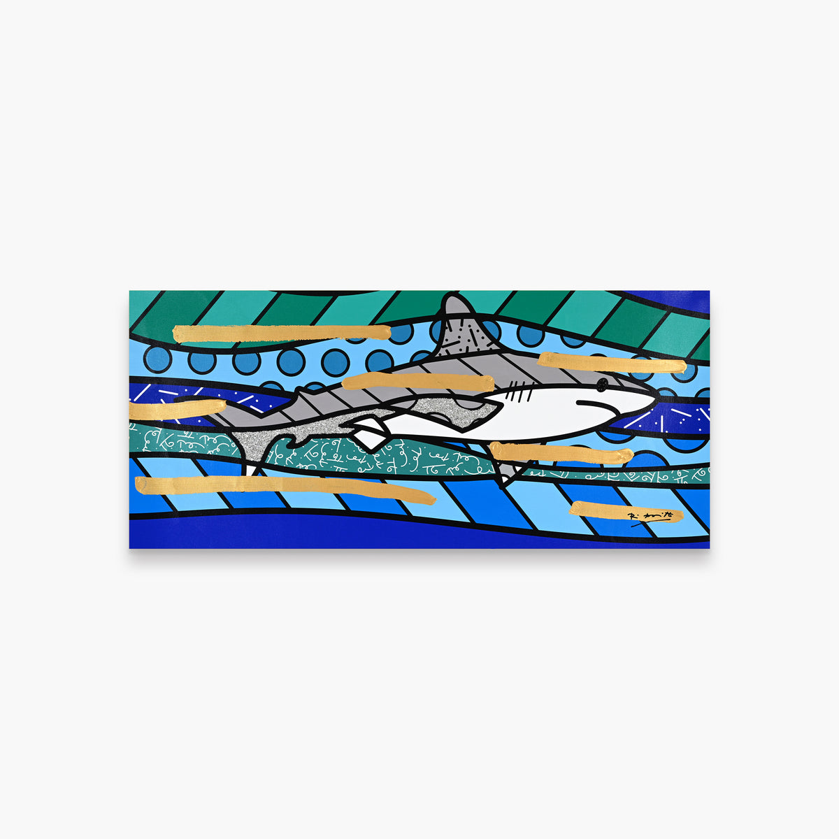 Brendan's Shark - Mixed Media Original