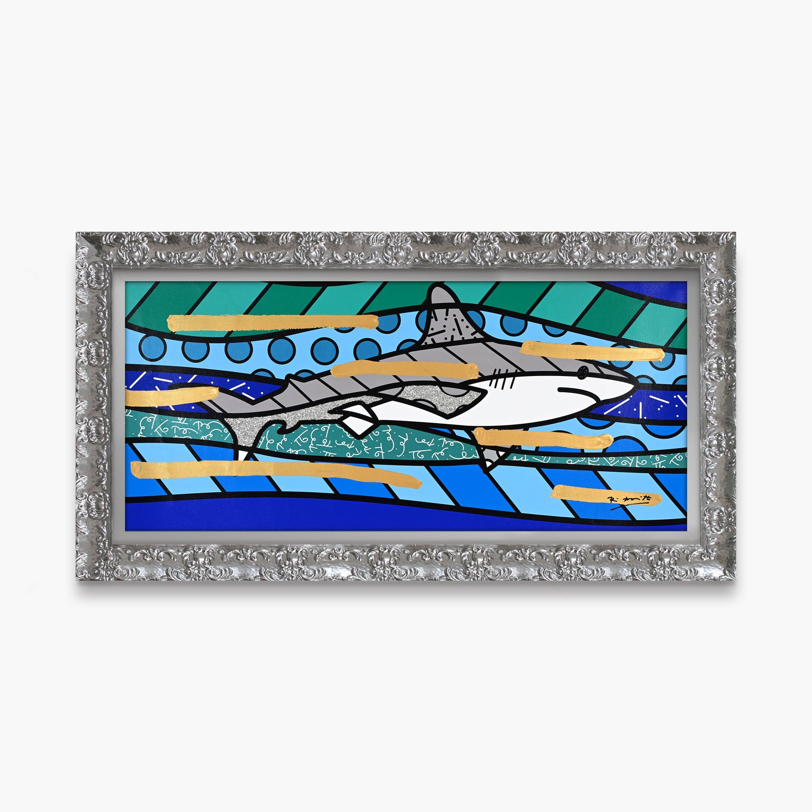 Brendan's Shark - Mixed Media Original