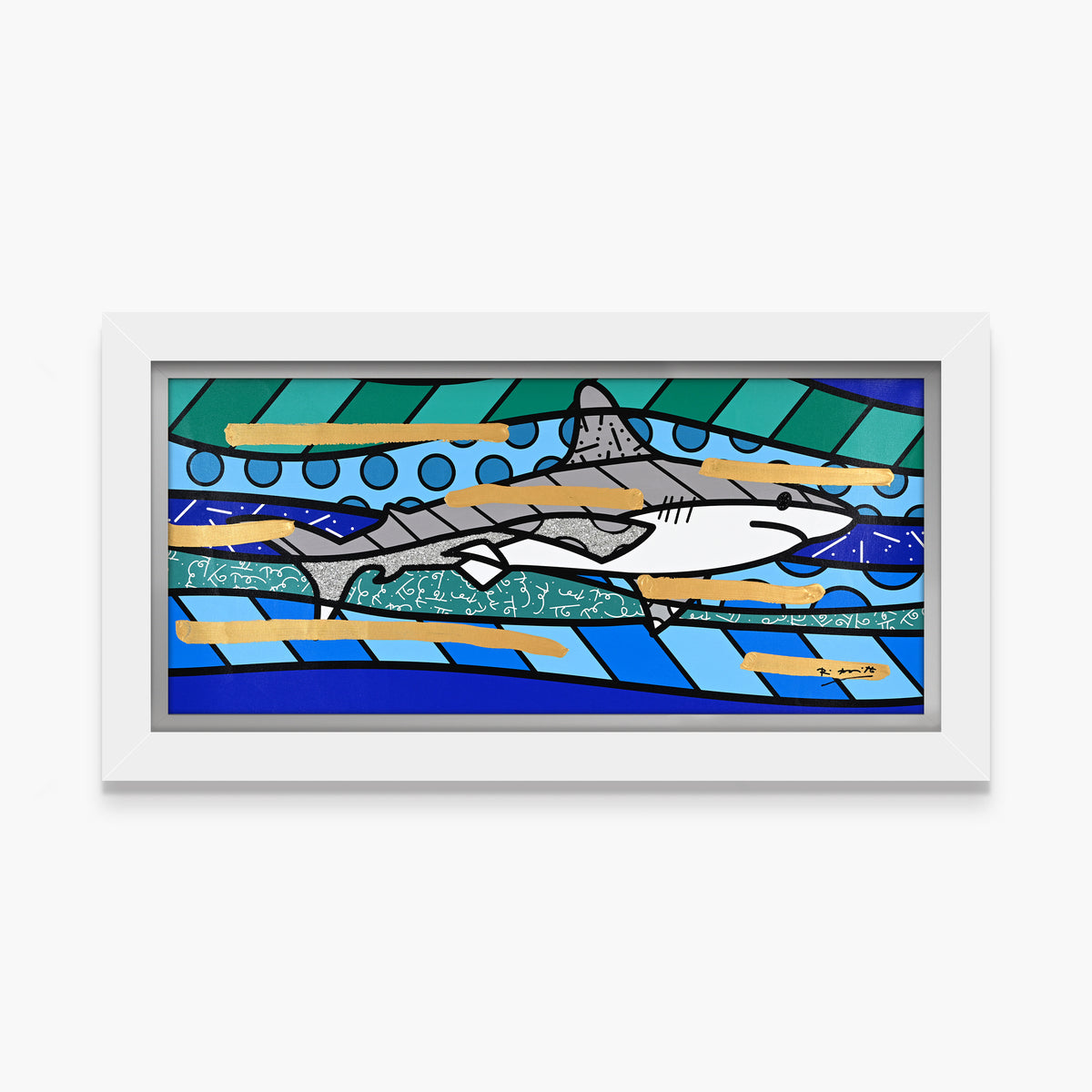 Brendan's Shark - Mixed Media Original