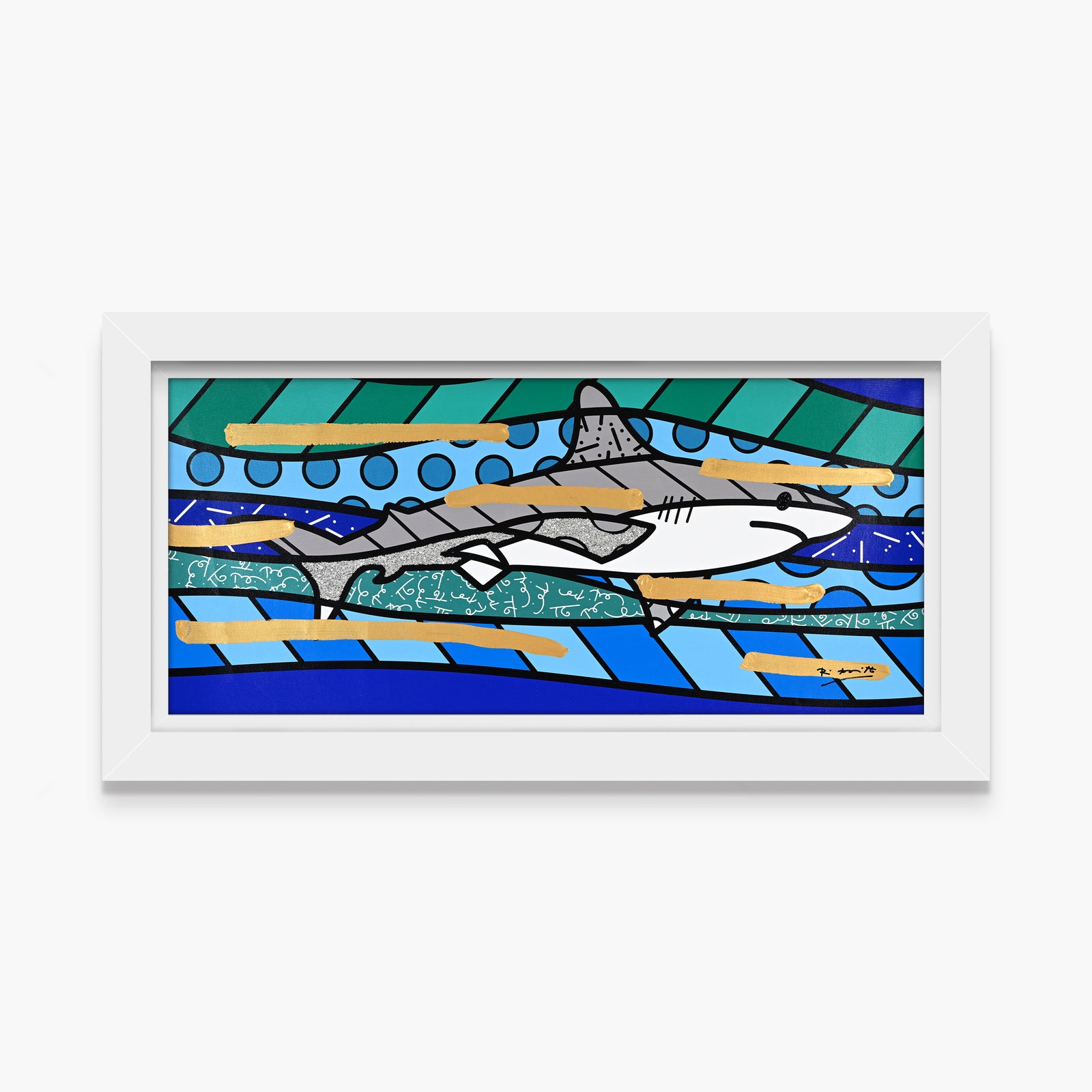 Brendan's Shark - Mixed Media Original