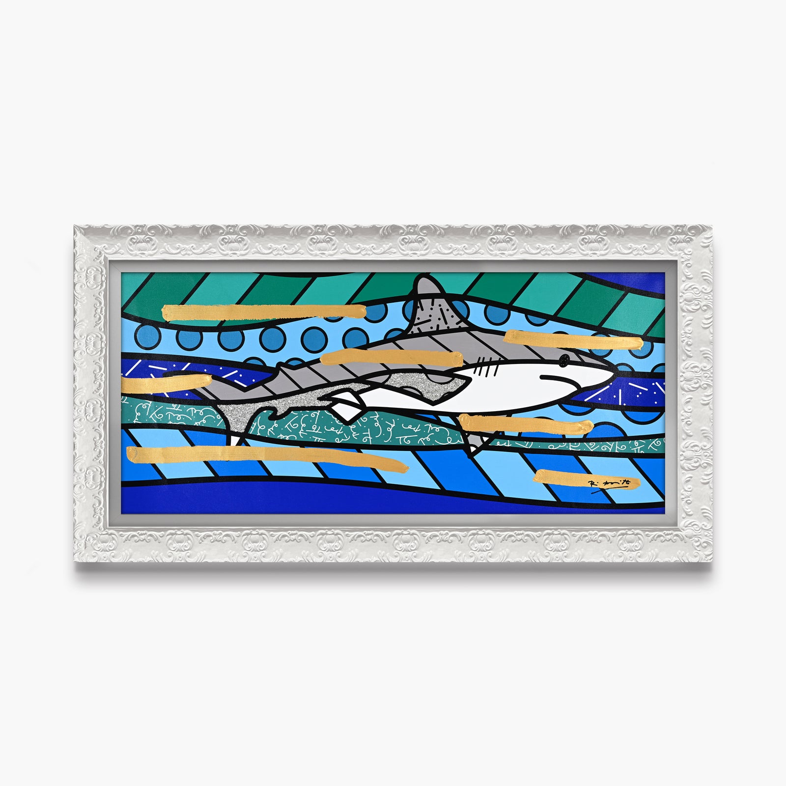 Brendan's Shark - Mixed Media Original
