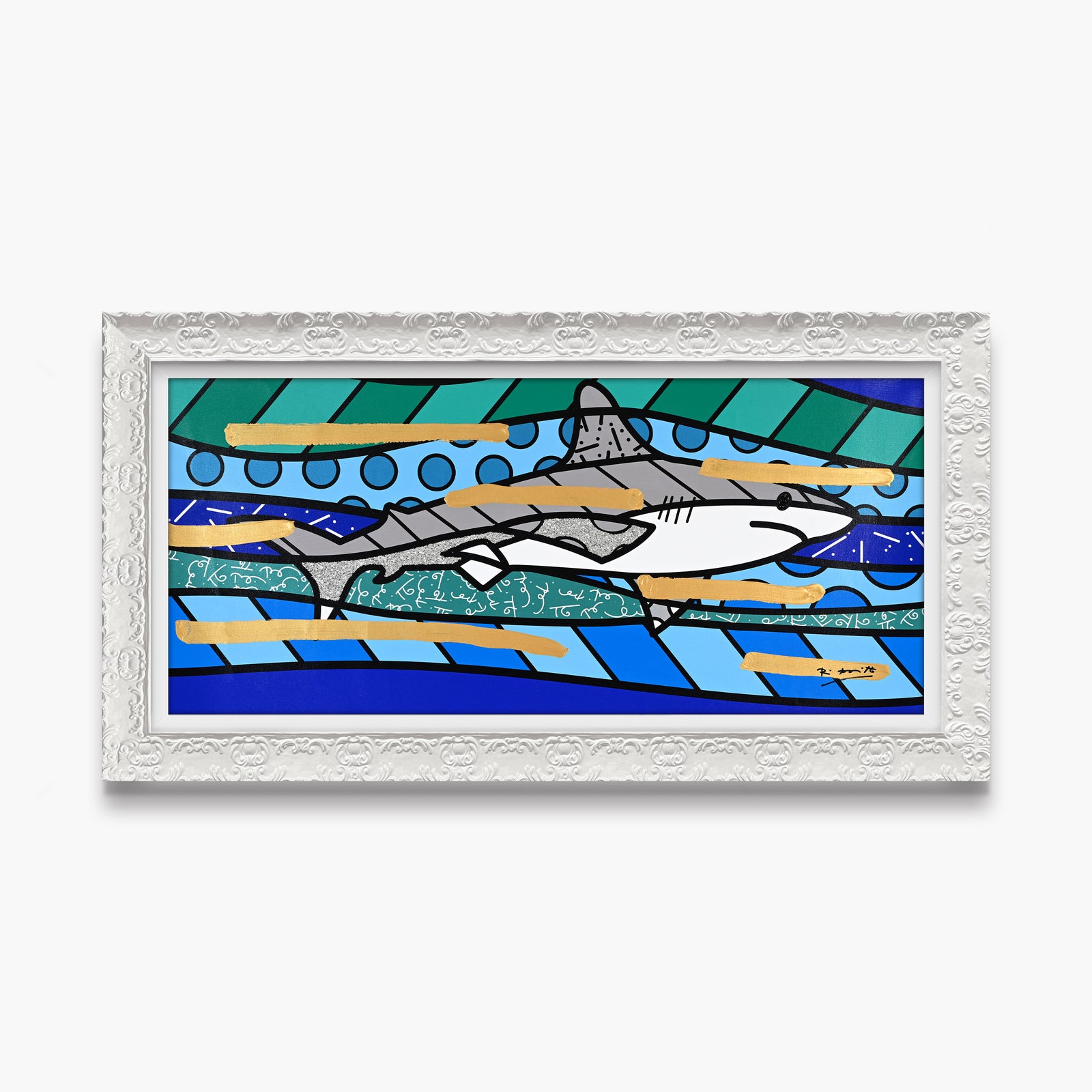 Brendan's Shark - Mixed Media Original