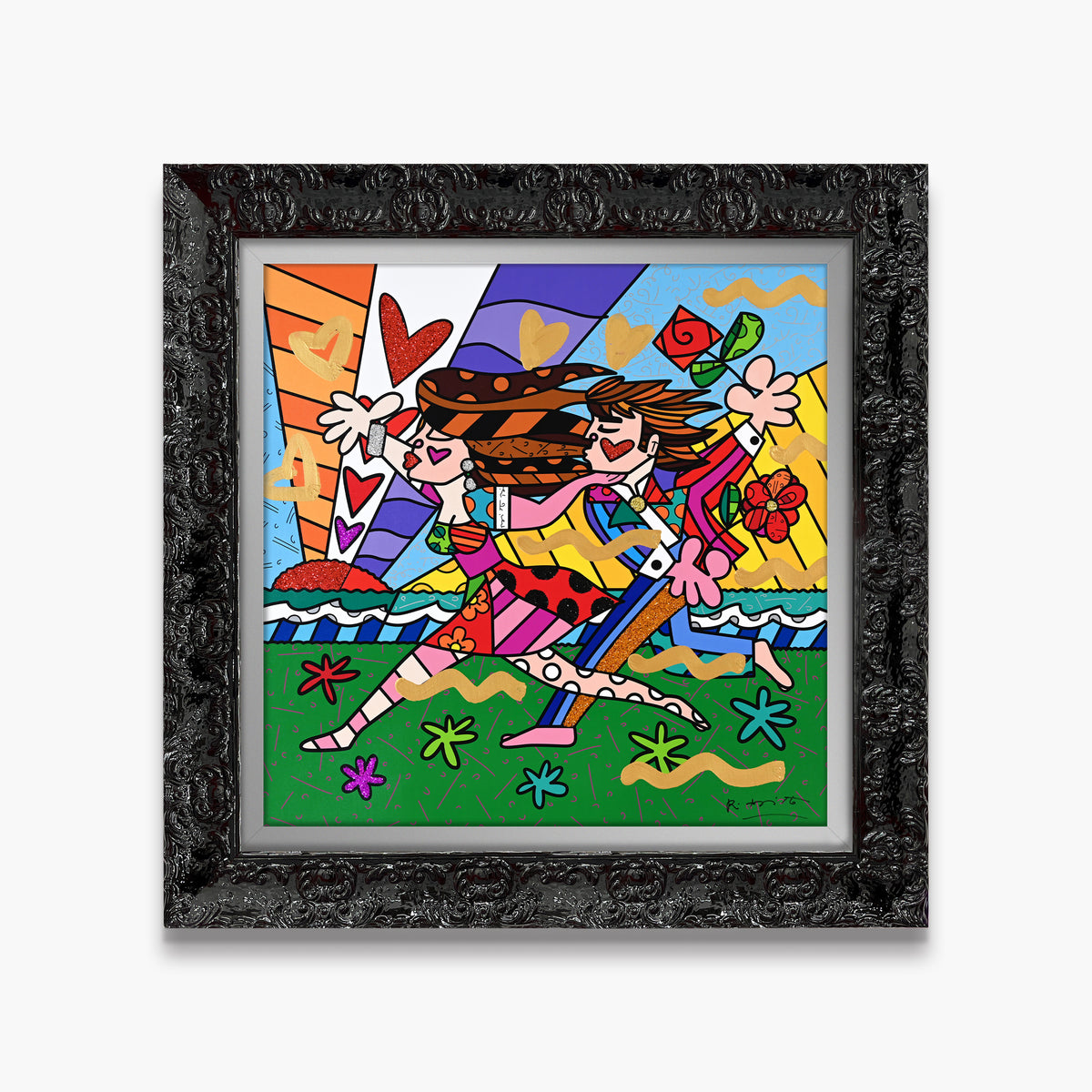 Love In The Park - Mixed Media Original