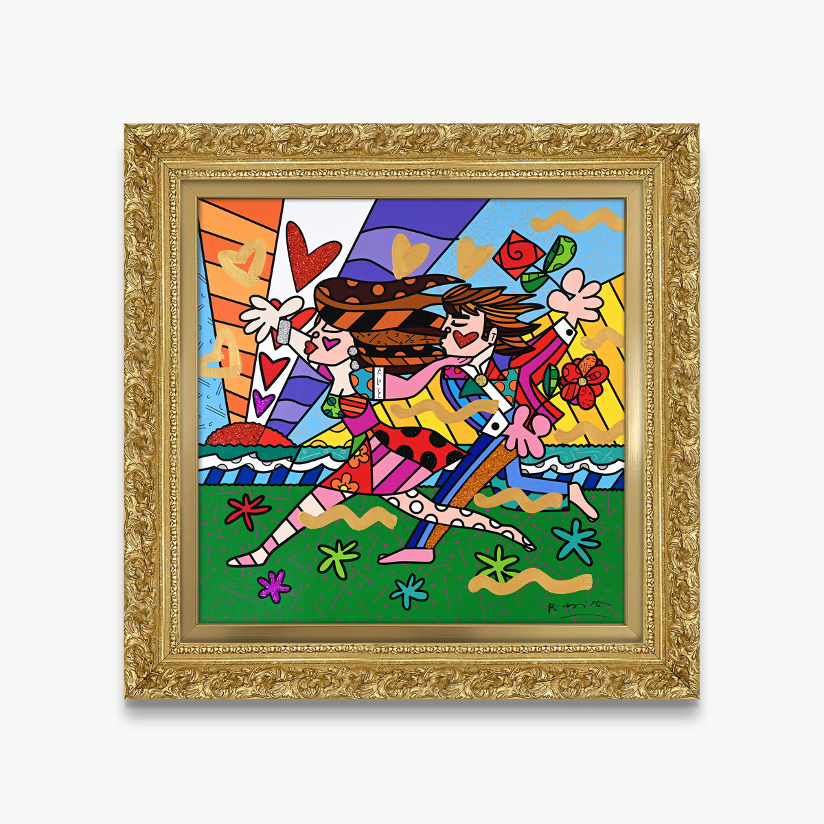 Love In The Park - Mixed Media Original