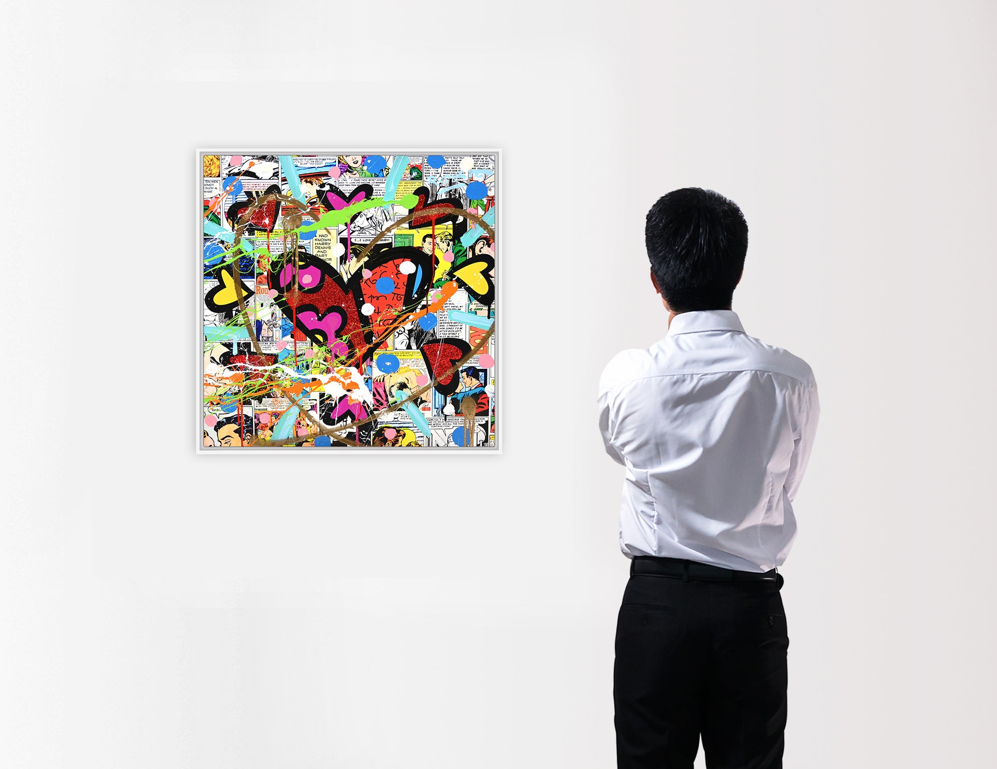 Love Circle Love - Mixed Media Original - Shop Britto Love Circle Love - Mixed Media Original - Shop Britto