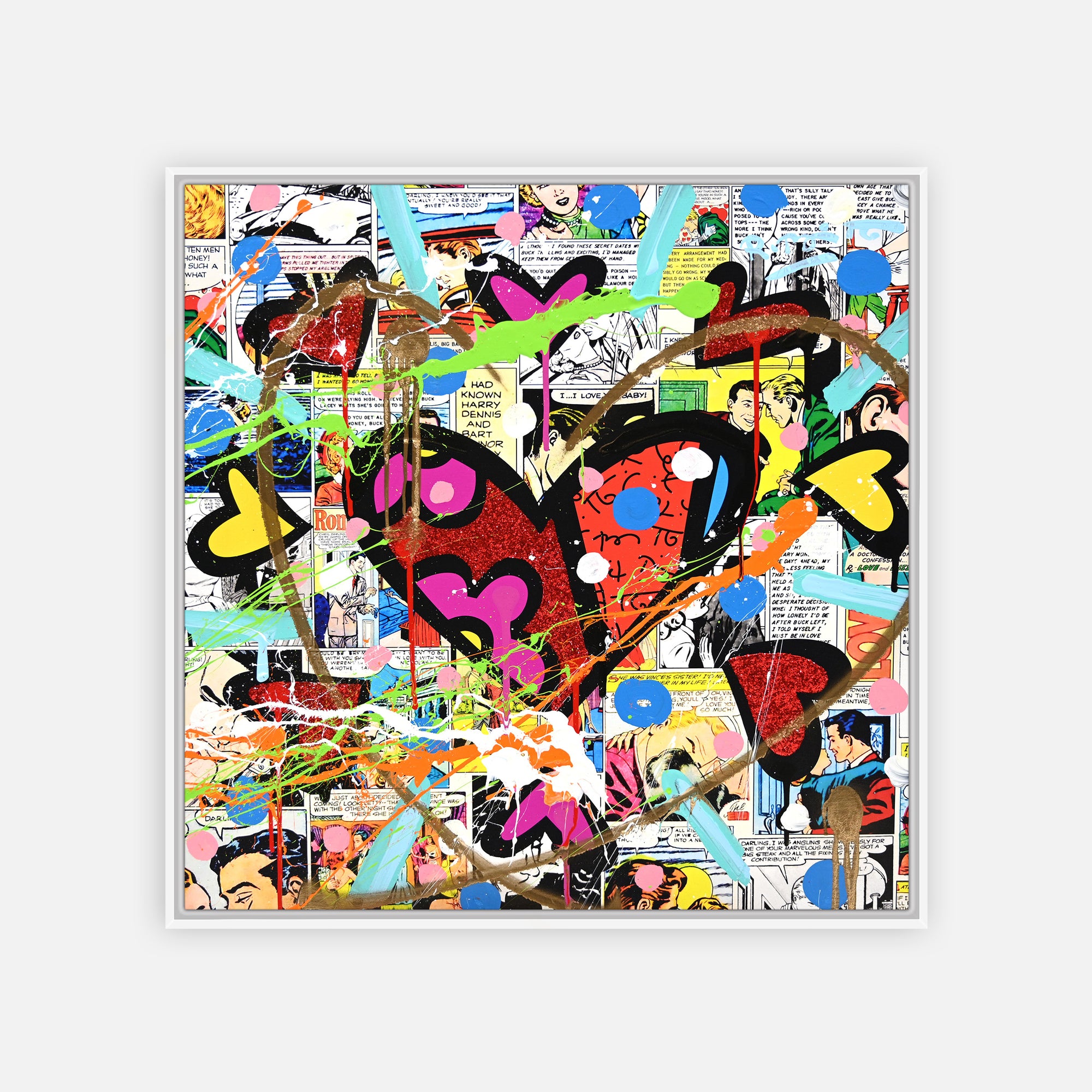Love Circle Love - Mixed Media Original - Shop Britto