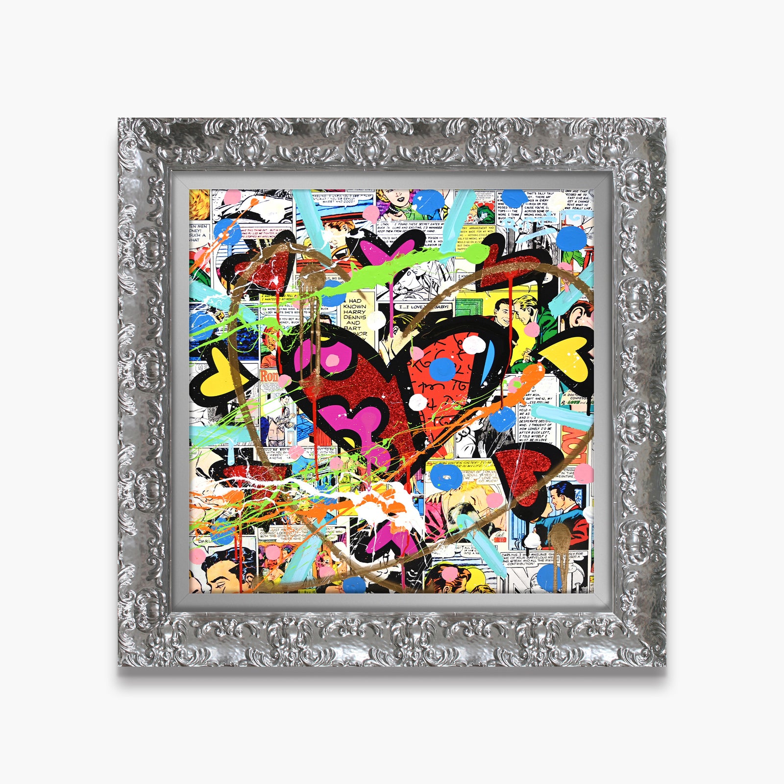 Love Circle Love - Mixed Media Original
