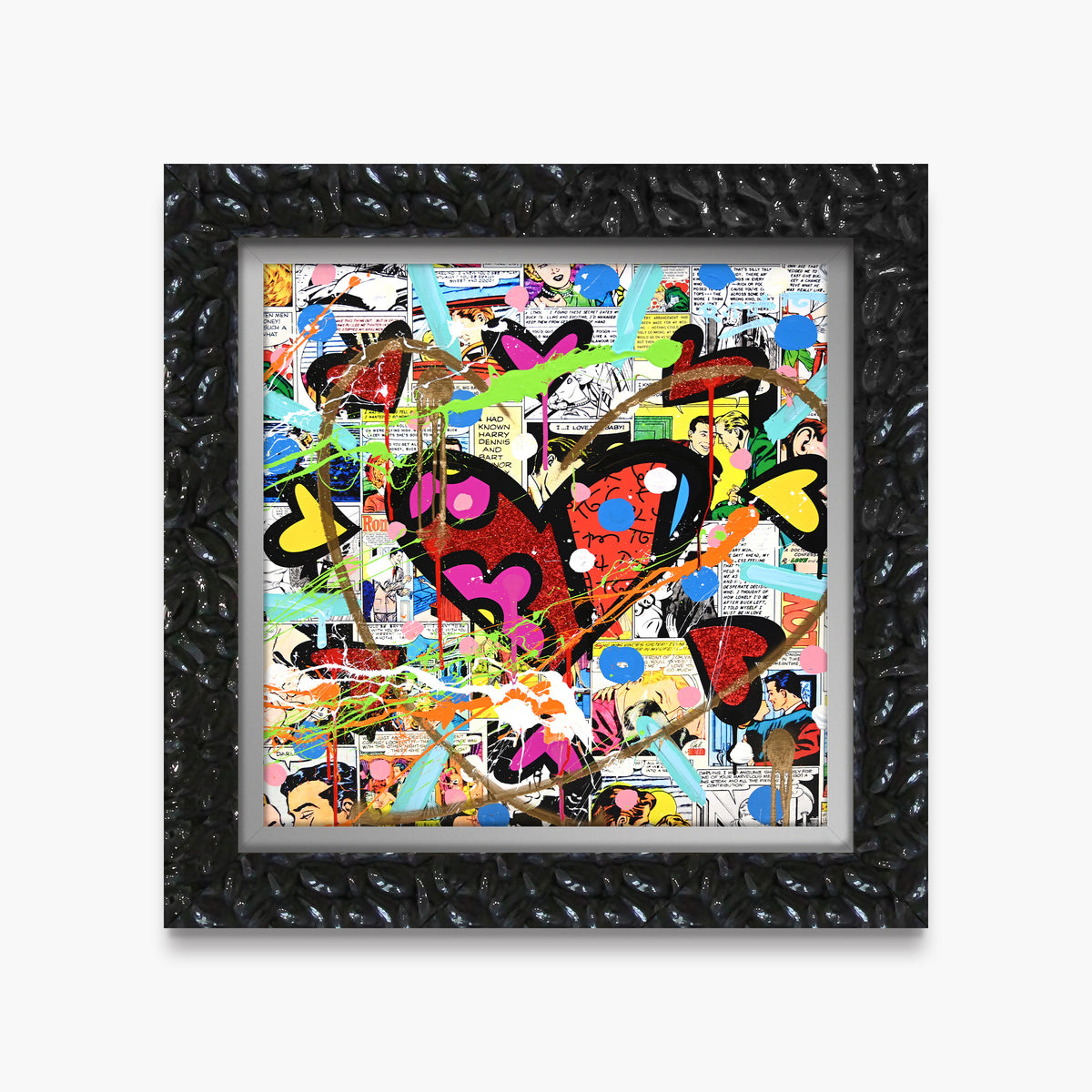 Love Circle Love - Mixed Media Original