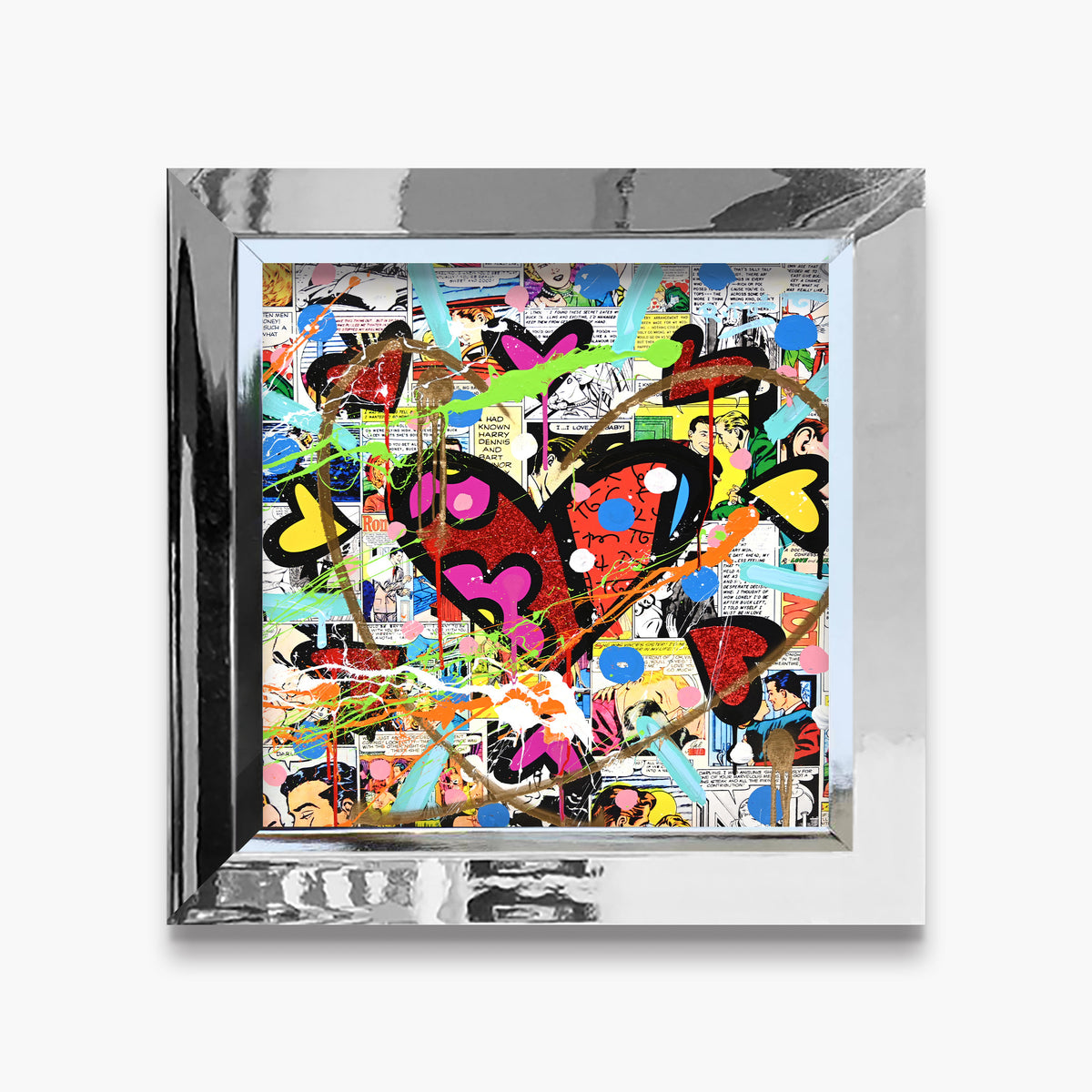 Love Circle Love - Mixed Media Original