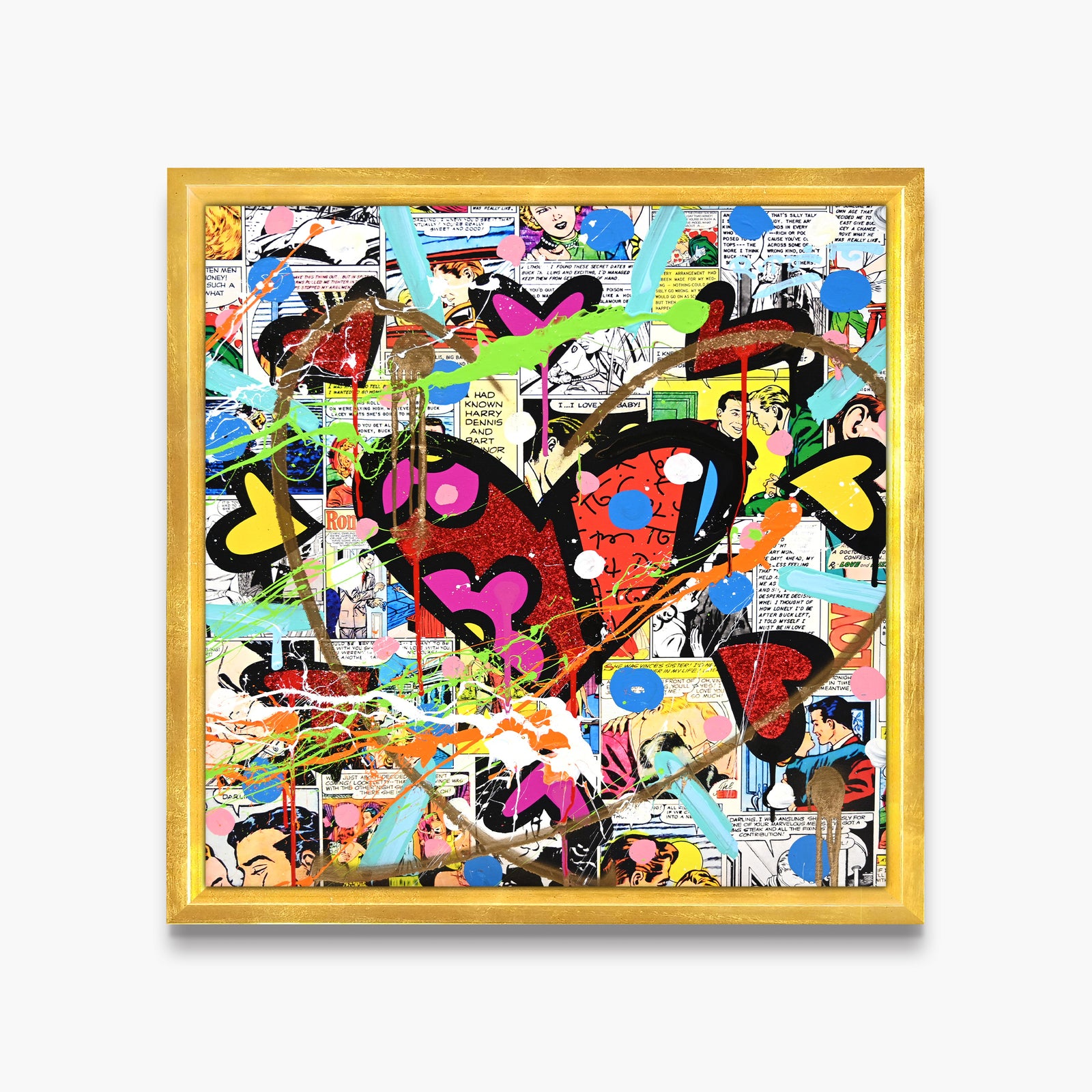 Love Circle Love - Mixed Media Original