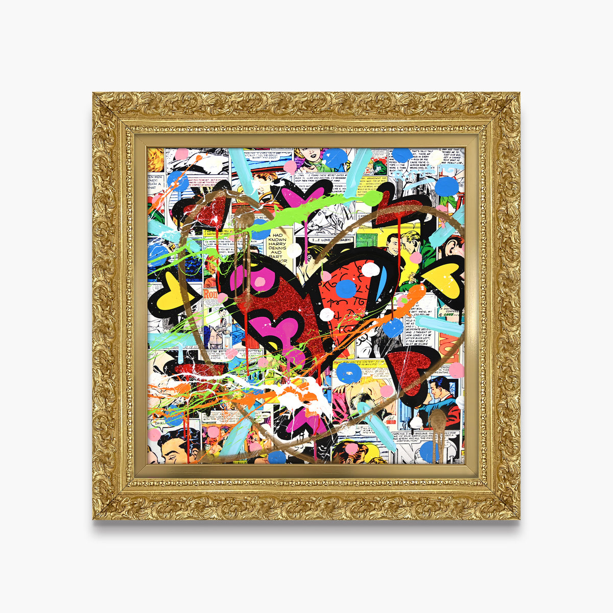 Love Circle Love - Mixed Media Original