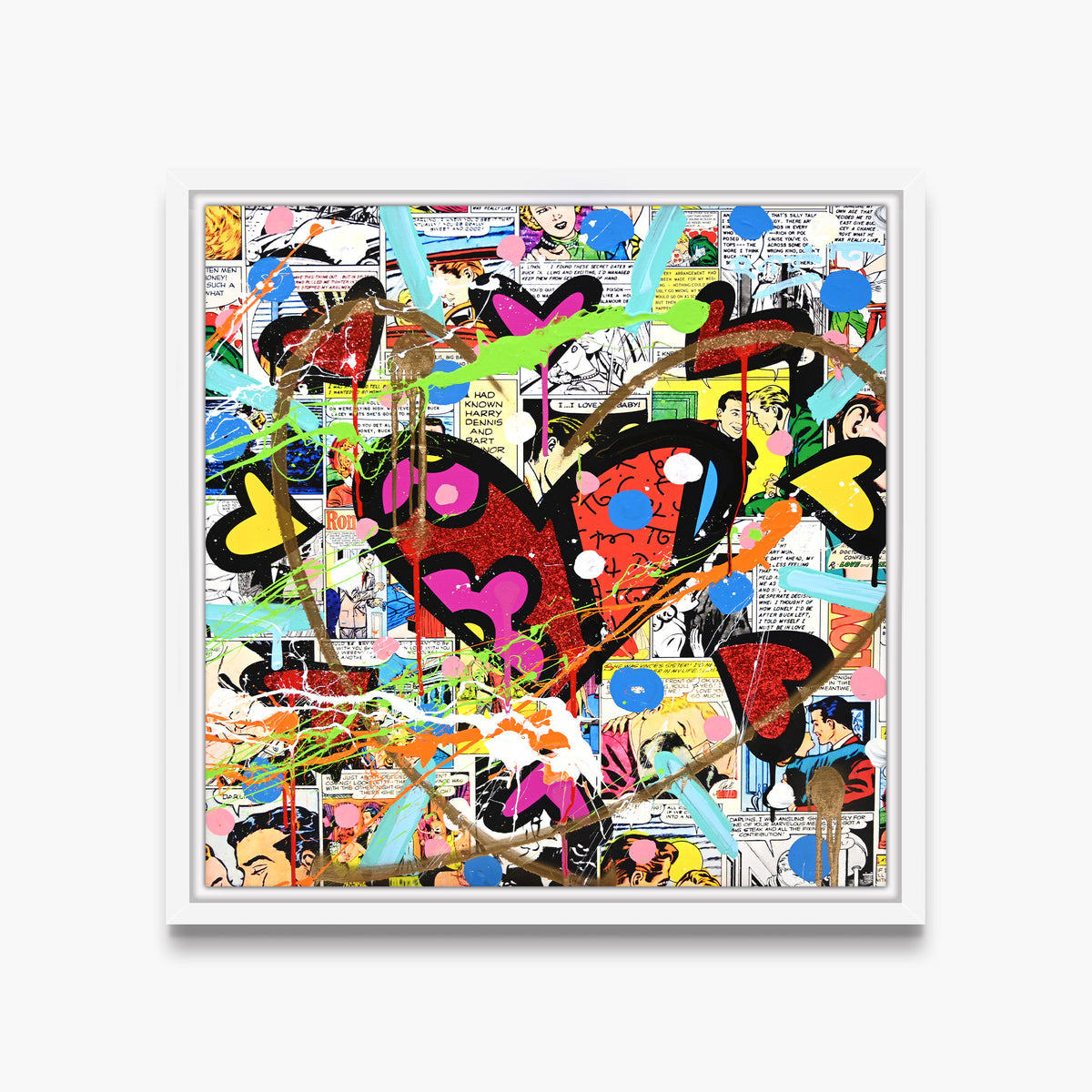Love Circle Love - Mixed Media Original