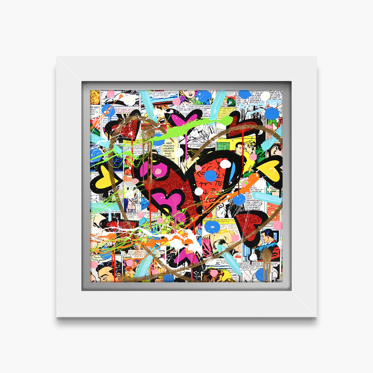 Love Circle Love - Mixed Media Original