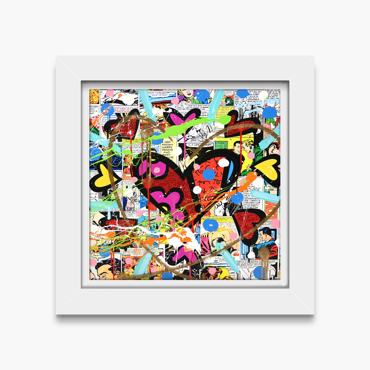 Love Circle Love - Mixed Media Original