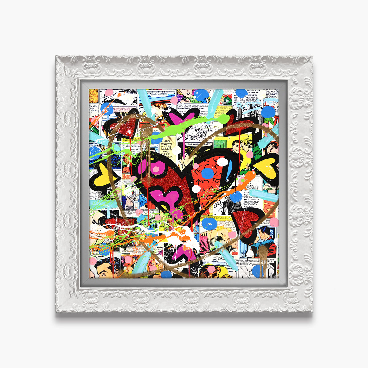 Love Circle Love - Mixed Media Original